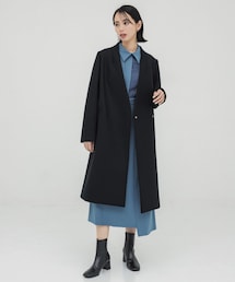 UNITED TOKYO | Super140カシミヤ混Vネックコート サイズ2 (ノーカラーコート)