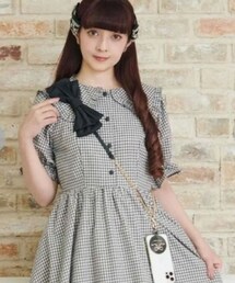 しまむら×青木美沙子さん コラボ | 黒リボン付きスマホショルダー(スマホケース/カバー)