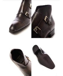 MAXVERRE | マックスヴェッレ MAXVERRE ブーツ モンク 2ベルト 靴 メンズ MV923 ダークブラウン(ブーツ)