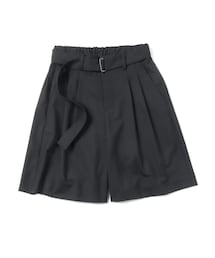 ATTACHMENT | WO/TAウォッシャブルトロピカル ベルテッドショーツ  /  WO/TA WASHABLE TROPICAL BELTED SHORTS(スラックス)