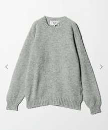 Laurence J Smith | シェットランド　クルーネック　ニット(ニット/セーター)