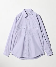 District UNITED ARROWS | ストライプ　ダブルポケットレギュラーカラーシャツ　Size M(シャツ/ブラウス)