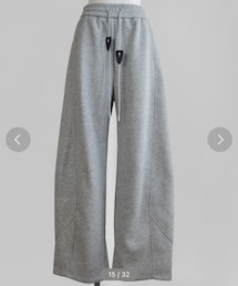 Marient | カットワークカーブスウェットPT(スウェットパンツ)