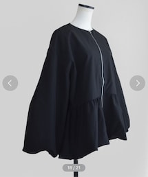 Marient | ペプラムジップブルゾンJK/アウター(ブルゾン)