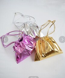 Marient | Shiny Drawstring Bag(ショルダーバッグ)