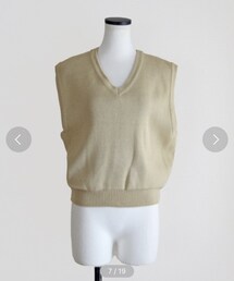 Marient | Vネックニットベスト(ベスト)