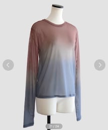 Marient | グラデーションシアーTOPS(Tシャツ/カットソー)