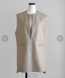 Marient | ウールZIPベスト/ジレ(ベスト)