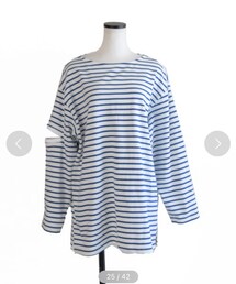 Marient | ボーダースリットTEE(Tシャツ/カットソー)