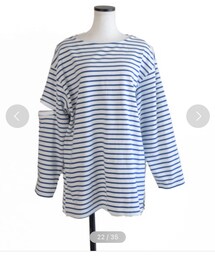 Marient | ボーダースリットロンTEE(Tシャツ/カットソー)