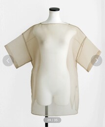 Marient | オーガンジーハーフスリーブBL(シャツ/ブラウス)