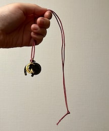チャームをヒモに通して。 | ネックレス