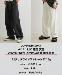 6/29 JUNRedコラボ | デニムパンツ