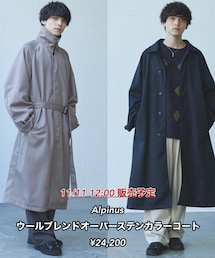 11/11 Alpinus | ステンカラーコート