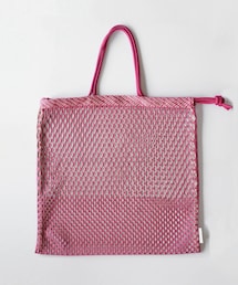 TSUGII | TWOTONE BAG｜カラーネット トートバッグ 3way｜色：SHISO(エコバッグ/サブバッグ)