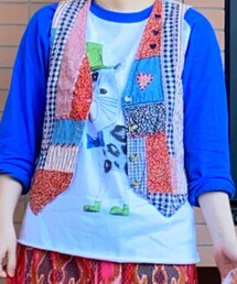 古着 | 古着のパッチワークベスト(ベスト)