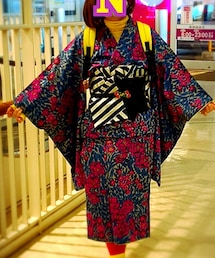 銘仙 | 袷の銘仙👘(着物)