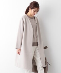 GLOBAL WORK | 軽やかノーカラーコート/947219(ノーカラーコート)