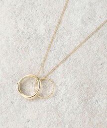 grove | ニュアンスメタルダブルリングネックレス(ネックレス)