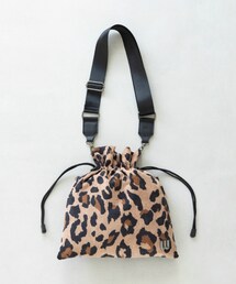 WCJ | アニマル柄コーデュロイドローストリングショルダーバッグ(ショルダーバッグ)