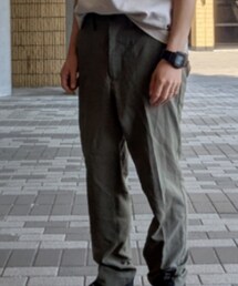 GU | ウォッシャブルテーパードトラウザー(スラックス)