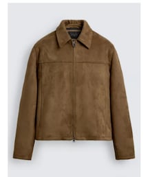 ZARA | クロップド丈 フェイクスエードジャケット(ジャケット/アウター)