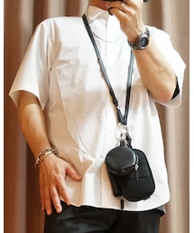 GU | ブロードリラックスフィットシャツ(5分袖)+E(シャツ/ブラウス)