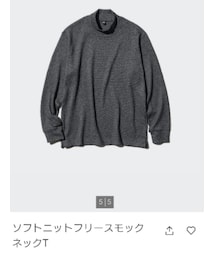 UNIQLO | ソフトニットフリースモックネックT(トップス)