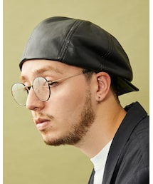 CPH | CPH/シーピーエイチ/510 TC LEATHER CASQUETTE/510TC レザー キャスケット(キャスケット)