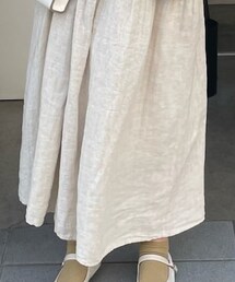 Samansa Mos2 | リサイクルリネン混前後着キャミワンピース(ワンピース/ドレス)