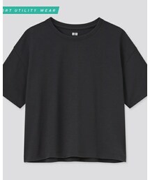 UNIQLO | 女裝 Dry-EX 短版圓領T恤(短袖)(Tシャツ/カットソー)
