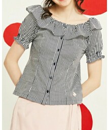 Scottish House | 【S♥H by Scottish House】大荷葉平口細條上衣(SE1351)

(シャツ/ブラウス)