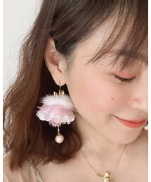 Handmade | 2021新作{Summer Breeze}系列作品8.{夏雪新娘}
$2975(ピアス（両耳用）)
