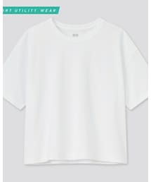 UNIQLO | 女裝 Dry-EX 短版圓領T恤(短袖)(Tシャツ/カットソー)
