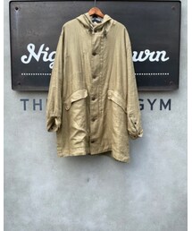 Nigel Cabourn | 　DECK JACKET REVERSIBLE LINEN

　ヴィンテージのN-2デッキコートをベースにしたコートでナイジェルケーボンではポケットの袋布にデザインアレンジ(ミリタリージャケット)