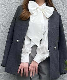 ORGUE | ノーカラーコート