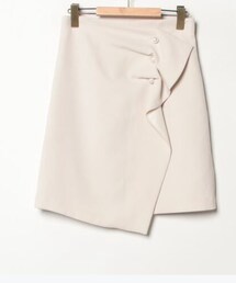 JILL STUART | アメリドレープミニスカート🍀ドレープデザインと3つ並んだPerlボタン🔘が可愛いミニスカ😆💘ラップになっている(スカート)