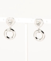 今日のピアス✨️✨️ | jouetieのシルバーピアス✨️ハートとサークルデザイン(ピアス(両耳用))