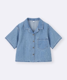 GU | ライトデニムオープンカラーシャツ👔(シャツ/ブラウス)