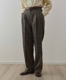 KALENO | classic check slacks / BROWN / ¥7,900 /FREE(スラックス)