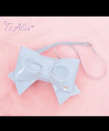 To Alice | 【ToAlice】P673ビッグリボン2wayバッグ [P673] 長さ30cm 高さ16cm ストラップ125cm(ショルダーバッグ)