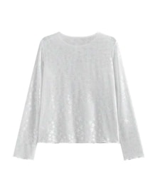 SHEIN | SHEIN シアートップス星柄410017698 (Lサイズ)(トップス)