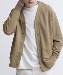 UNIQLO | スウェットカーディガン　長袖 M(カーディガン/ボレロ)