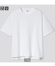 UNIQLO | エアリズムコットンオーバークルーネックT  Sサイズ(Tシャツ/カットソー)