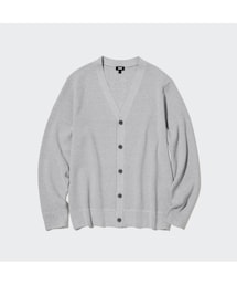 UNIQLO | ウォッシャブルミラノリブVネックカーディガン　M(カーディガン/ボレロ)
