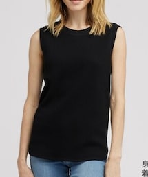 UNIQLO | ワッフルＴ（ノースリーブ）(Tシャツ/カットソー)