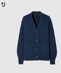 UNIQLO | UNIQLO+Ｊ　ミドルゲージカシミヤブレンドVネックカーディガン(カーディガン/ボレロ)