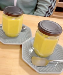 うさこのスウィーツ同盟会 | 大好きなラーメン屋さんがたまに一日限定で出してくるきまぐれスウィーツ💛この日はたまたま大好物のかぼちゃプリンでした🍮10食限定だったから開店前から並びました🤭(福袋/福箱)