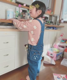 娘のにゃーポケデニムはオーバーオール | パンツ