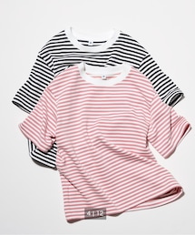 UNIQLO | エアリズムコットンボーダーᎢシャツ(Tシャツ/カットソー)